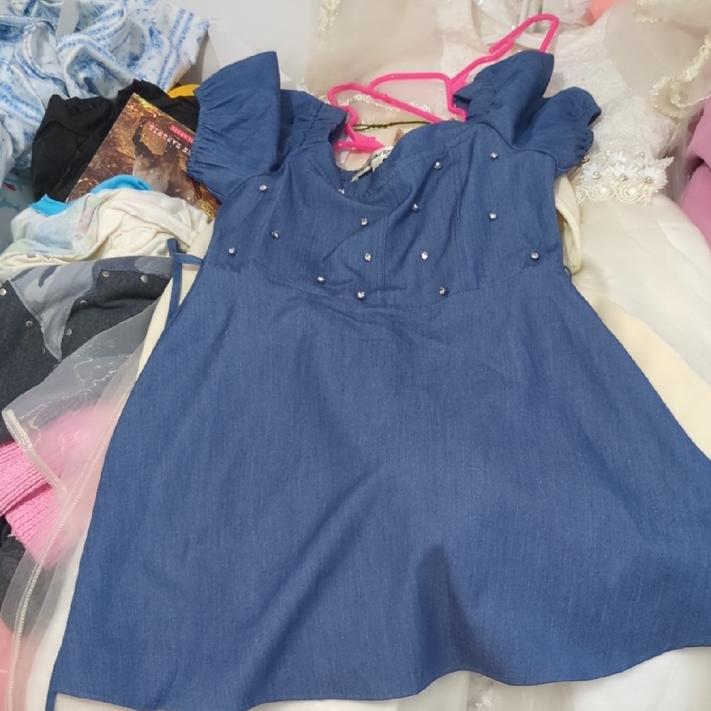 Charming Blue Kids Dress